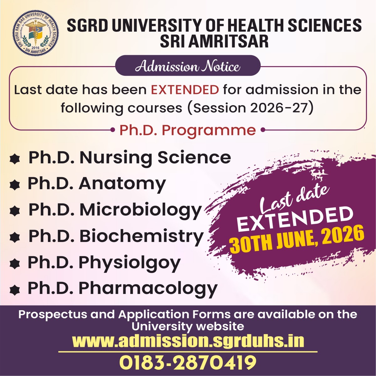 Last Date Extended - PhD Programmes.jpg